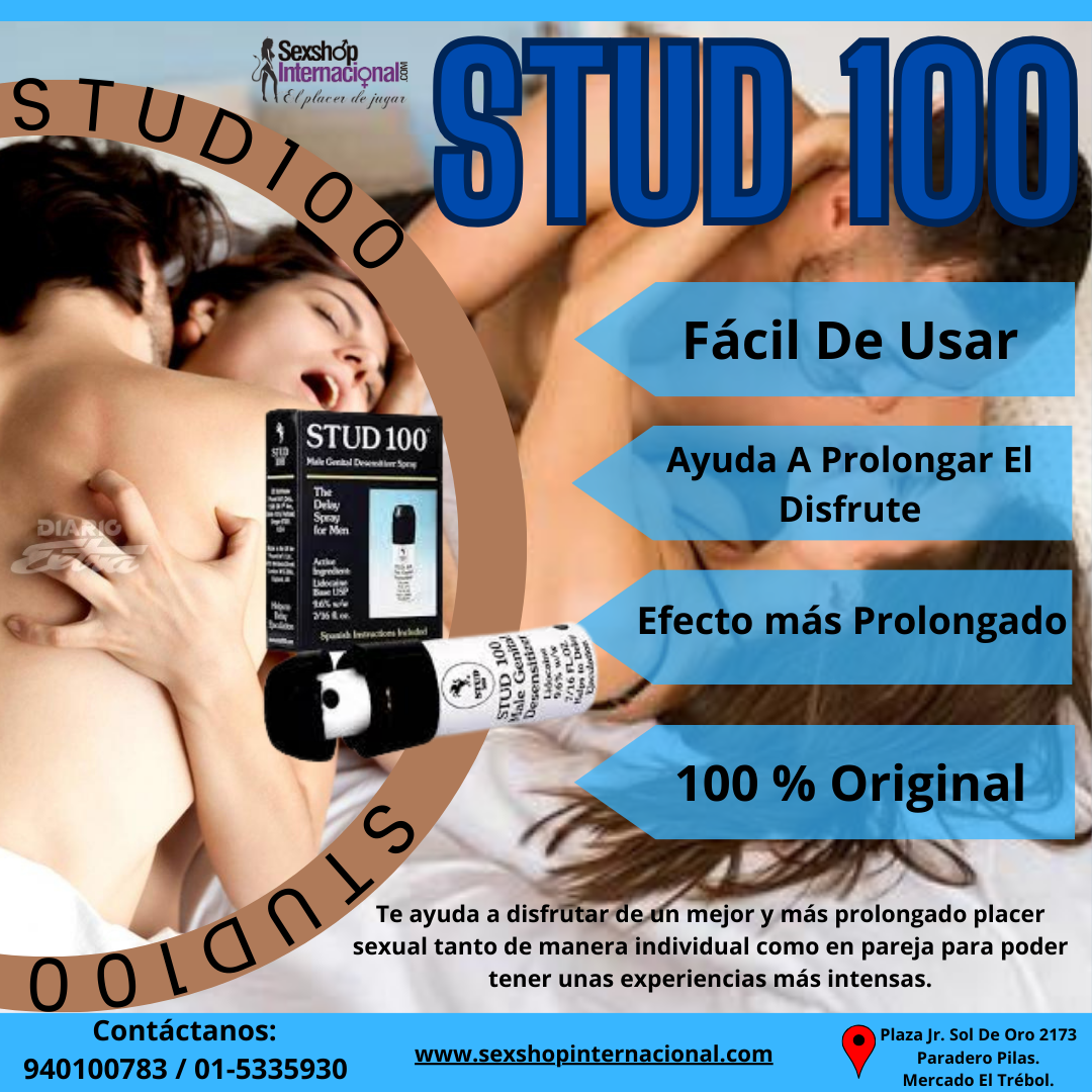 STUD 100 40 MINUTOS QUE TE LLEVA AL PARAISO - SEXSHOP PLAZA NORTE.